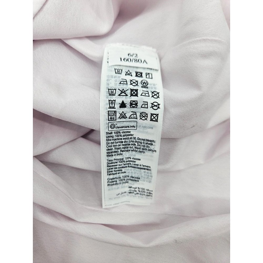 New Allsaints Ally Futurae Tank Top Womens 2 Lilac Floral Top - Picture 7 of 7
